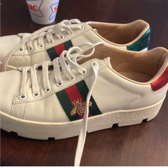 Gucci Platform sneakers. I already cleaned them - Picture 1 of 8